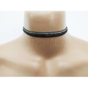 Choker Harness 1 line Shiny (a Lot Of Colours) black