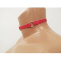 Choker Harness 1 line with 3 Big Rings (a Lot Of Colours) red