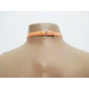 Choker Harness 1 line with 3 Big Rings (a Lot Of Colours) orange