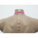 Choker Harness 1 line with 2 Big Rings (a Lot Of Colours) pink