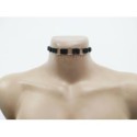 Choker Harness 1 line with Rings (a Lot Of Colours) black