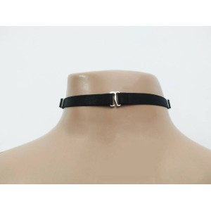 Choker Harness 1 line with Rings (a Lot Of Colours) black