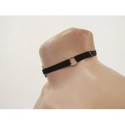 Choker Harness 1 line with 3 Big Rings (a Lot Of Colours) black