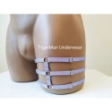 Leg Garter Harness 3 lines with Rings (1 piece) lavanda