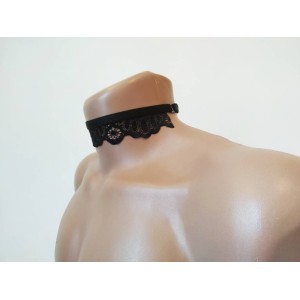 Choker Harness Lace 1 line (a Lot Of Colours) black