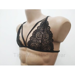 Harness Lace Bra black