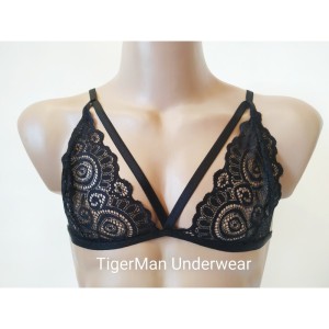 Harness Lace Bra black