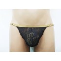 Harness Lace Panties black with bronze