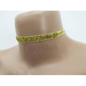 Choker Harness 1 line Shiny (a Lot Of Colours) gold