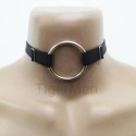 Choker Harness 1 line with Big Ring (a Lot Of Colours) black