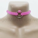 Choker Harness 1 line with 2 Big Rings (a Lot Of Colours) pink