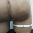 Leg Garter Harness 2 lines with Rings (1 piece) white