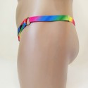 Harness Crotchless Panties with Rings Rainbow