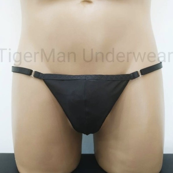 Harness Eco Leather Panties black