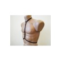 Harness Open Cup Bra with Choker and Rings black